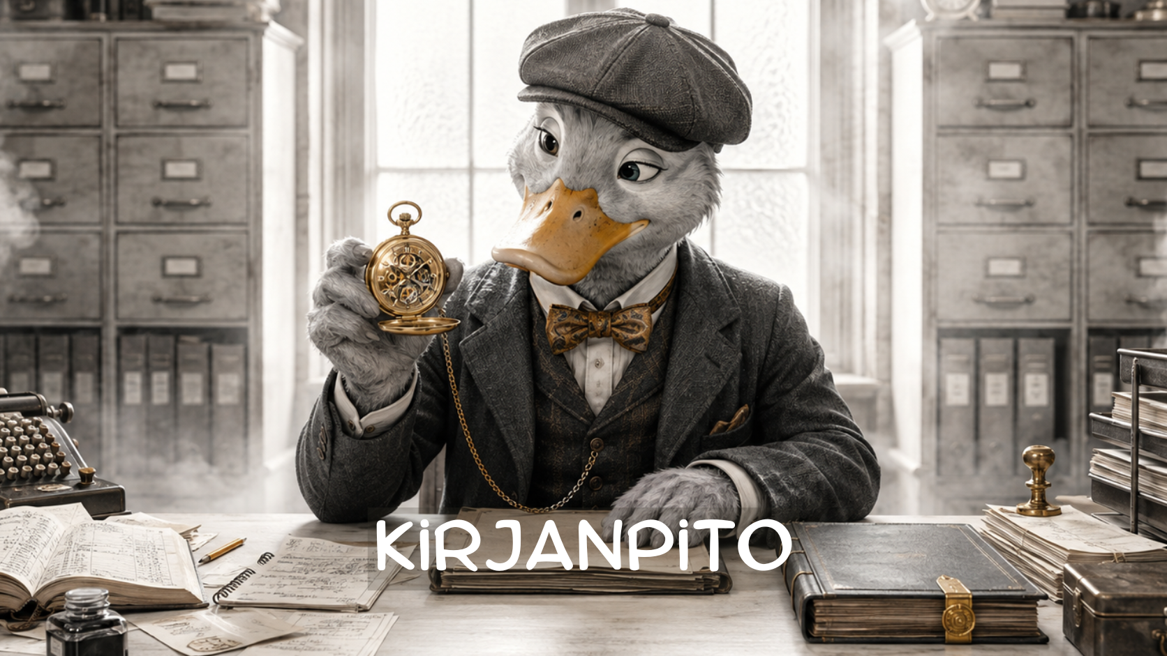Ankka pohtii kannattaako käyttää omaa aikaa kirjanpidon tekemiseen